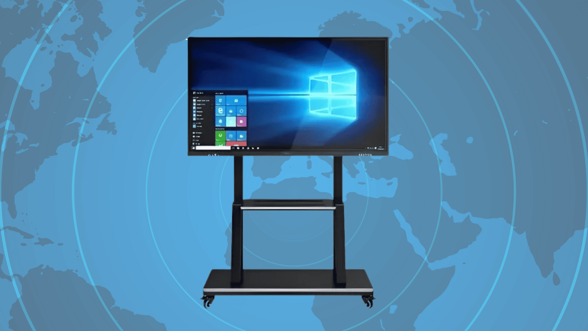 Trolley Floor Stand for Interactive Flat Panel